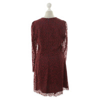 Carven Lace dress in Bordeaux