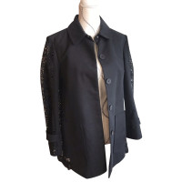 Maje Jacke/Mantel aus Baumwolle in Schwarz
