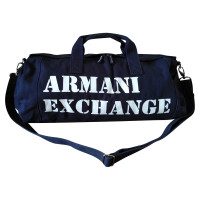 Armani Sac de voyage en Toile en Bleu