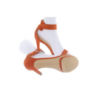 Calvin Klein Sandalen aus Wildleder in Orange