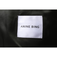 Anine Bing Jacke/Mantel aus Leder in Grün