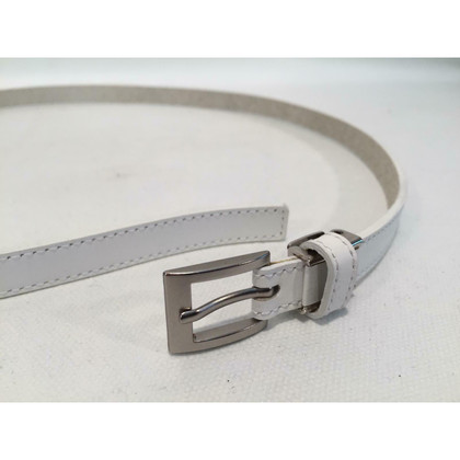 Lacoste Belt Leather in White