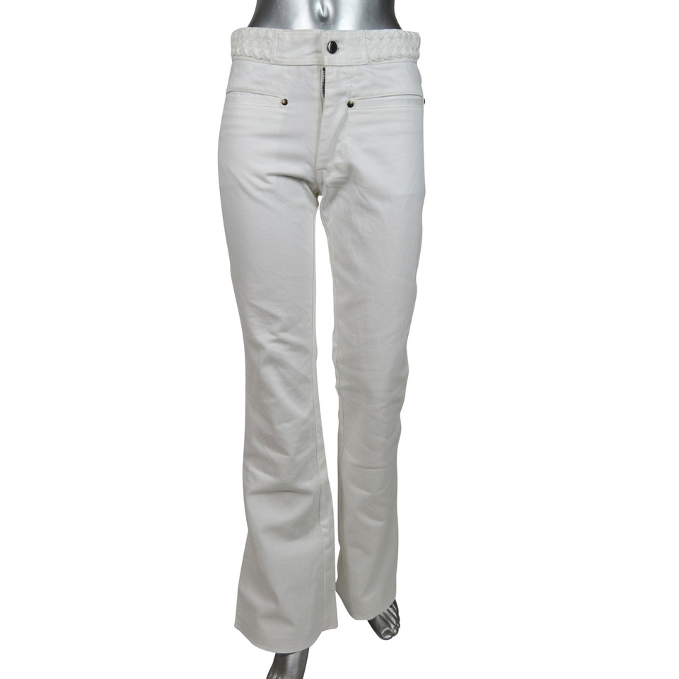 Yves Saint Laurent Jeans aus Baumwolle in Weiß