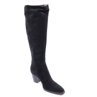 Ganni Boots Leather in Black