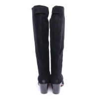 Ganni Boots Leather in Black