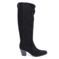 Ganni Boots Leather in Black