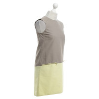 Victoria By Victoria Beckham Boxy dress in light gray / yellow