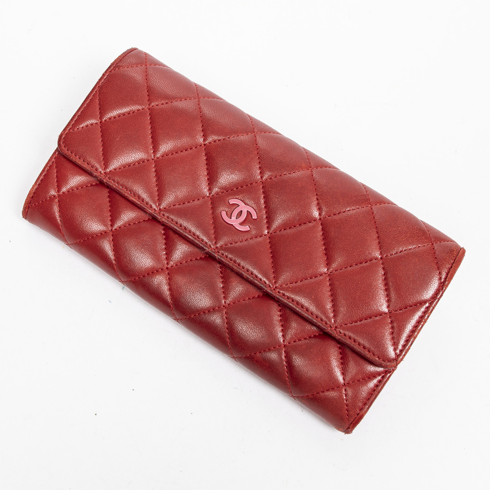 Chanel Bag/Purse Leather in Red - Second Hand Chanel Bag/Purse Leather in  Red gebraucht kaufen für 296€ (6006627)