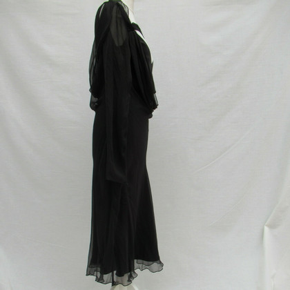 Christian Dior Kleid aus Seide in Schwarz