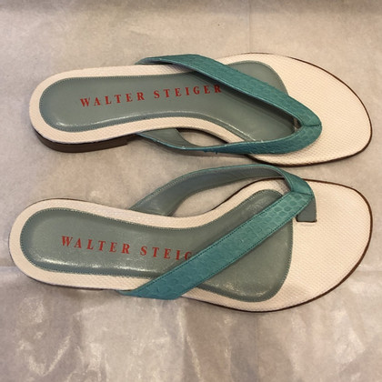 Walter Steiger Sandalen aus Leder in Weiß