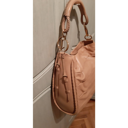 Christian Dior Handbag Leather in Beige
