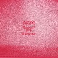 Mcm Umhängetasche aus Leder in Rot