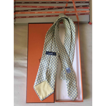 Hermès Krawatte Zijde in Geel