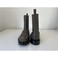 Jil Sander Bottines en Cuir en Kaki