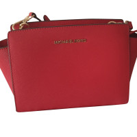 Michael Kors Shoulder bag Leather in Red