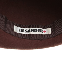 Jil Sander Chapeau en feutre brun rougeâtre