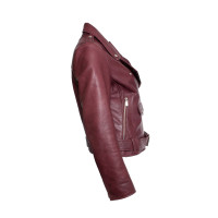 Arma Jacke/Mantel aus Leder in Bordeaux