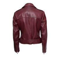 Arma Jacke/Mantel aus Leder in Bordeaux