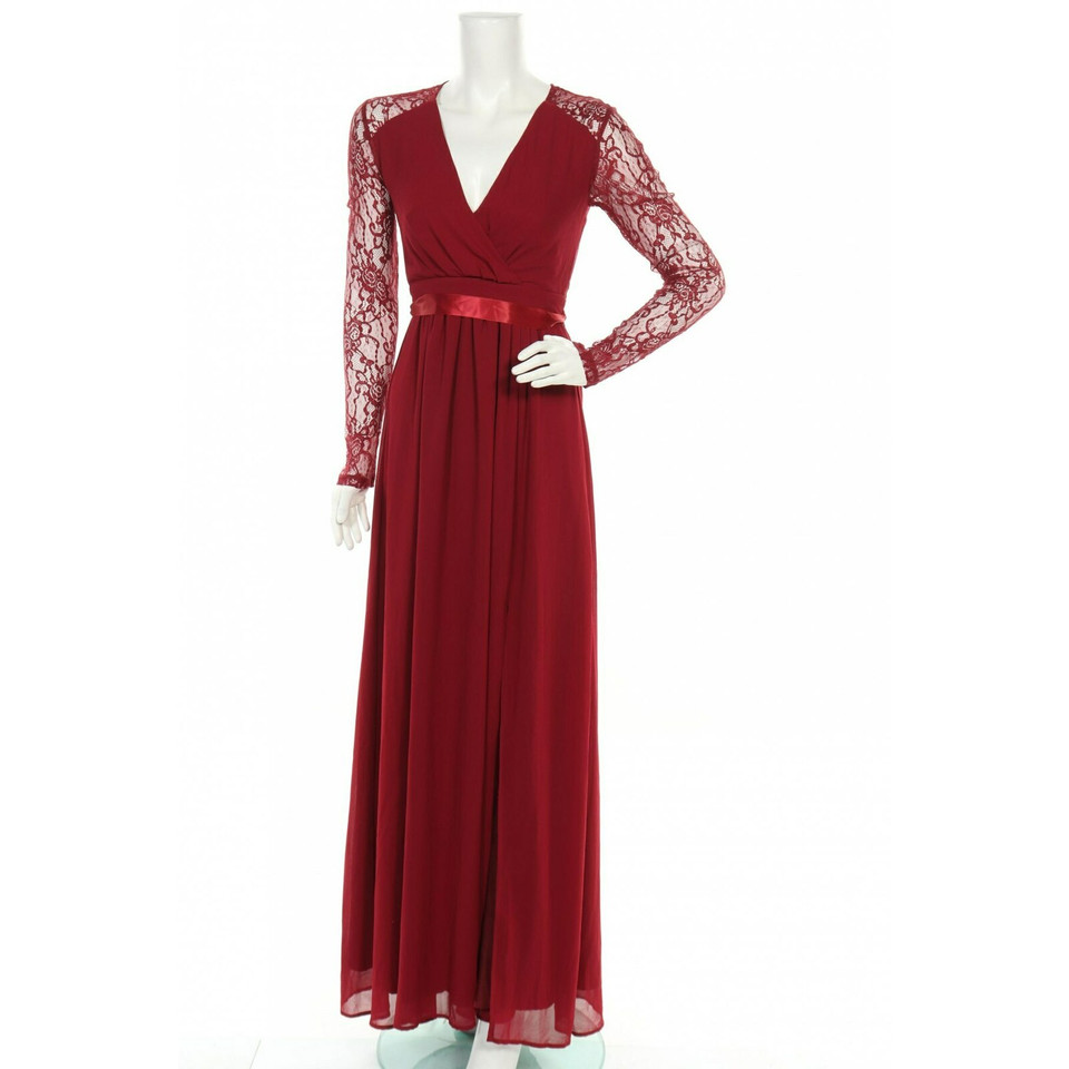 Barbara Schwarzer Kleid in Rot
