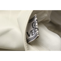 Gianni Versace Anzug aus Leder in Creme