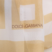 Dolce & Gabbana Sciarpa in beige / bianco
