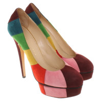 Charlotte Olympia Suede pumps in multicolor