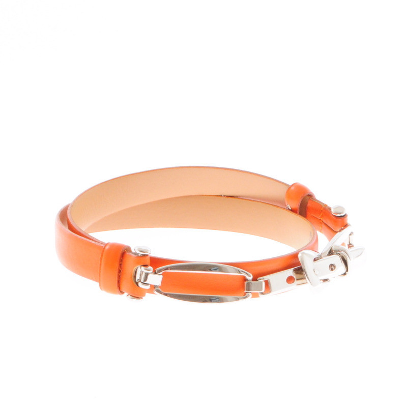 Other Designer ABRO orange leather belt