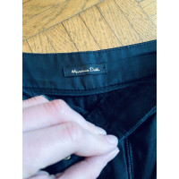 Massimo Dutti Paire de Pantalon en Coton en Noir
