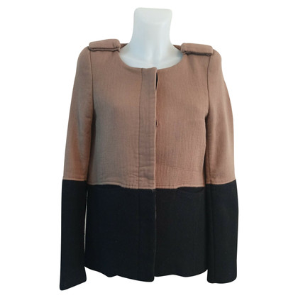 Maje Giacca/Cappotto in Lana in Beige