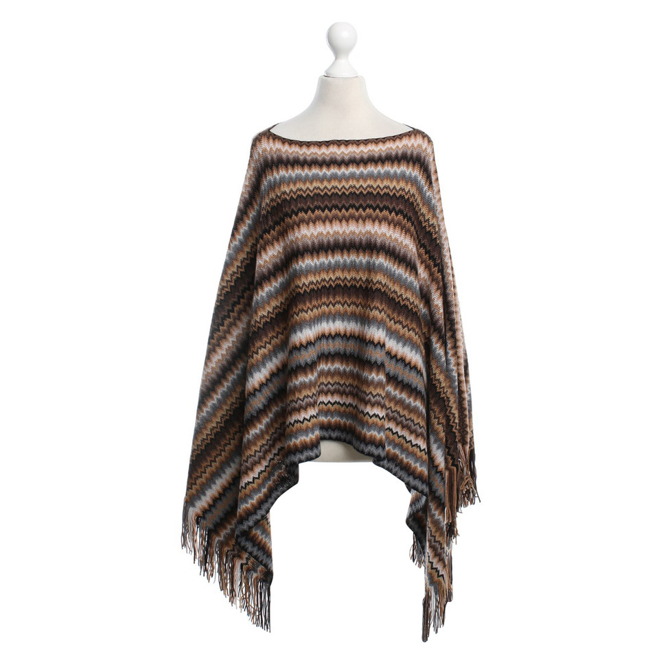 Missoni Poncho con Chevron