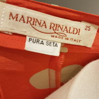Marina Rinaldi Robe en Soie en Orange