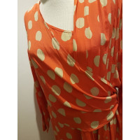 Marina Rinaldi Kleid aus Seide in Orange