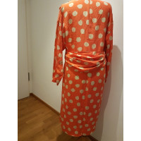 Marina Rinaldi Kleid aus Seide in Orange