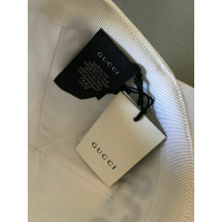 Gucci Hut/Mütze aus Baumwolle in Weiß