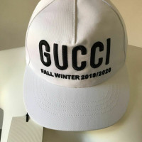 Gucci Hut/Mütze aus Baumwolle in Weiß
