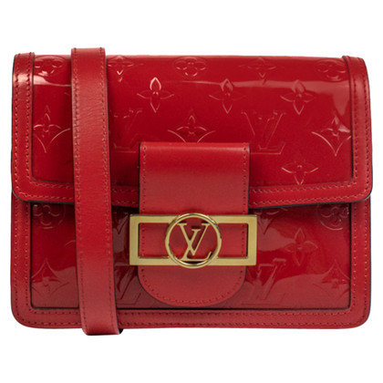 Louis Vuitton Dauphine in Pelle verniciata in Rosso