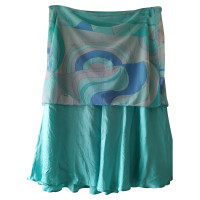Emilio Pucci Skirt Silk in Turquoise