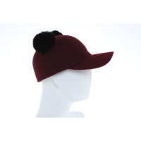 Karl Lagerfeld Hat/Cap Wool in Bordeaux