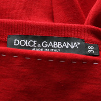 Dolce & Gabbana Oberteil aus Baumwolle in Rot