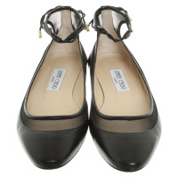 Jimmy Choo Chaussons/Ballerines en Cuir en Noir