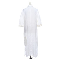 Marina Rinaldi Kleid aus Leinen in Weiß