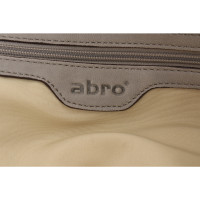 Abro Handtasche aus Leder in Grau