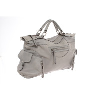 Abro Handbag Leather in Grey