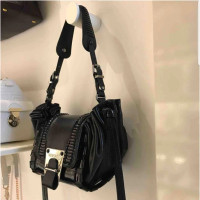 Gianni Versace Handtasche aus Leder in Schwarz