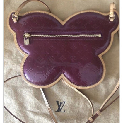 Louis Vuitton Handtas Leer in Violet