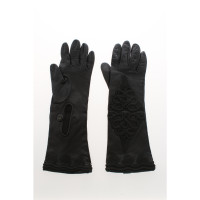 Prada Handschuhe aus Leder in Schwarz