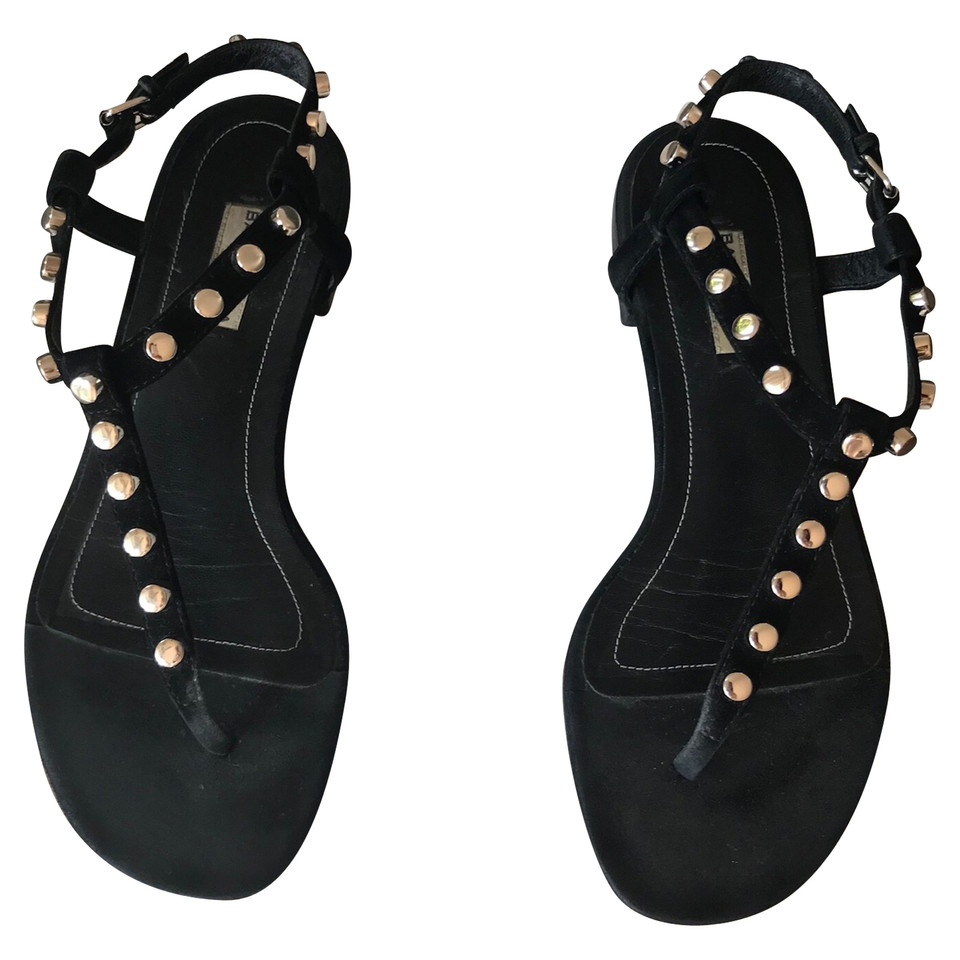 Balenciaga Sandals Leather in Black