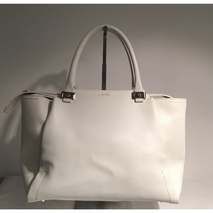 Lanvin Shopper Leather in White