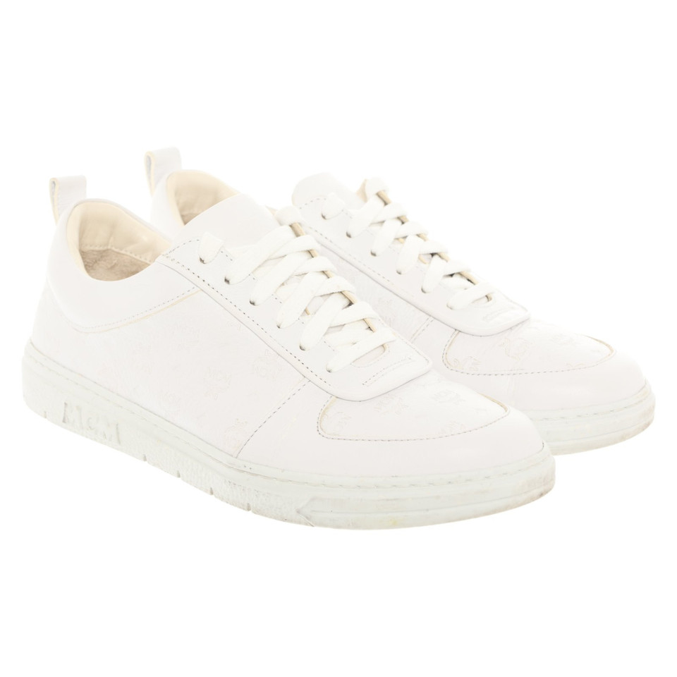 Mcm Trainers Leather in White