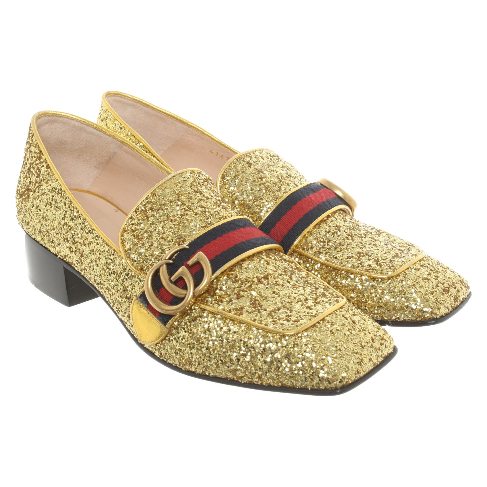 Gucci Pumps/Peeptoes in Gold - Second Hand Gucci Pumps/Peeptoes in Gold buy  used for 363€ (4636811)